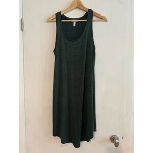 Leith Dress Sleevless mini dress racerback tank top forest green athletic M